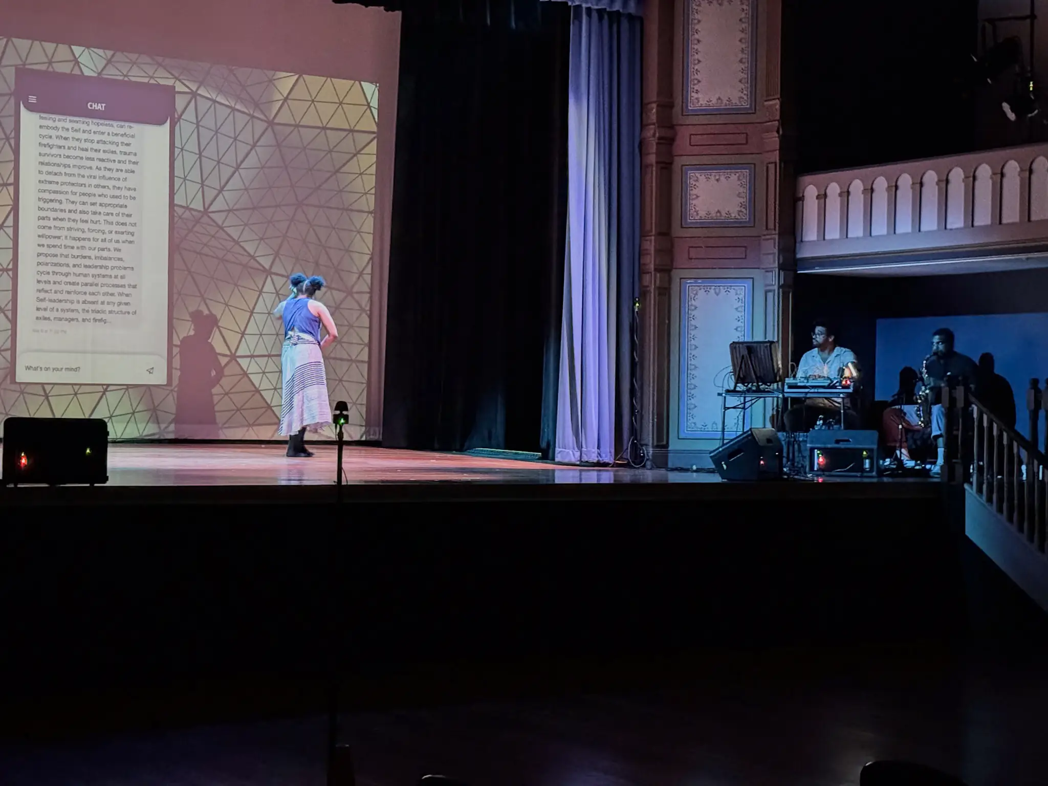 Photo of a show from behind the scenes