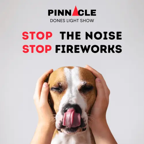 Drones creating a heart in the sky