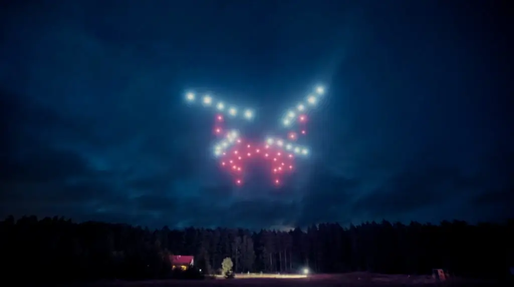 Example of drone light show